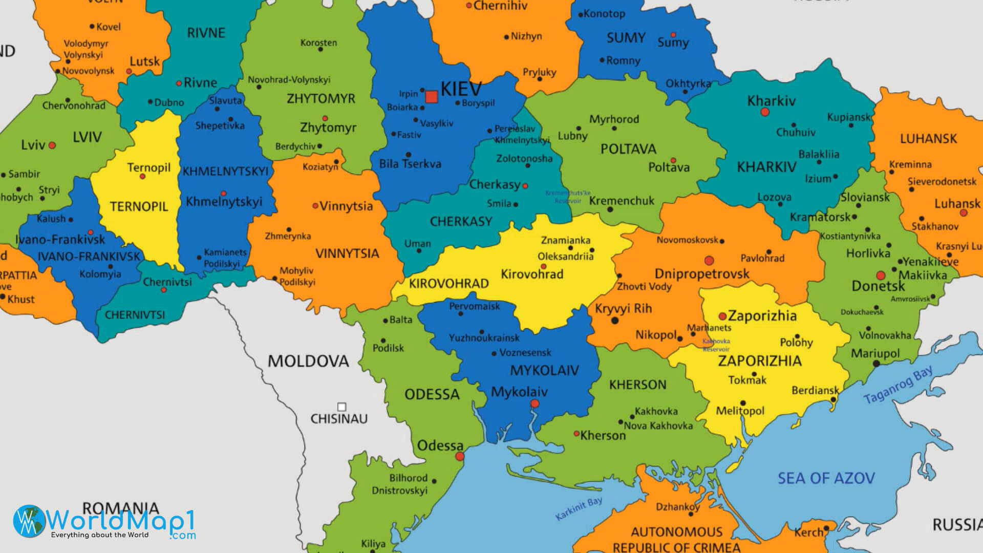 Rivne Carte Ukraine